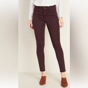Old Navy Brown High-Waisted Sateen Rockstar Super Skinny Jeans Womens‎ 8 (414)